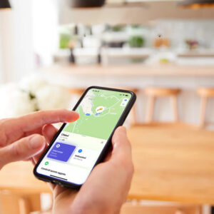 SBS Track My Circle Waterproof IP65 Locator Compatible with Apple Find My - White - Image 4