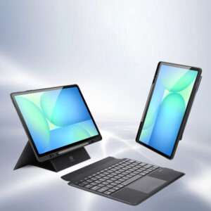 Dėklas su klaviatūra Dux Ducis (DK series) skirtas Samsung Tab S10 FE+ (Plus) su pašvietimu - juodos spalvos - Image 3