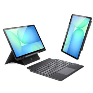Dėklas su klaviatūra Dux Ducis (DK series) skirtas Samsung Tab S10 FE+ (Plus) - juodos spalvos