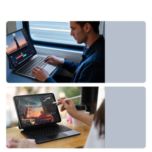 Dėklas su klaviatūra Dux Ducis (MK series) skirtas Apple iPad Pro 11" (2024) - juodos spalvos - Image 7