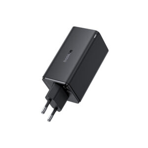 Baseus GaN6 Pro Charger 100W 2 x USB-C 2 x USB-A with Black USB-C Cable 100W 1m - Black - Image 2