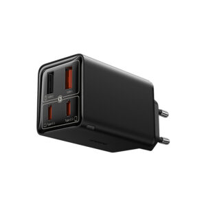 Baseus GaN6 Pro Charger 65W 2 x USB-C 2 x USB-A with Black USB-C Cable 100W 1m - Black - Image 7