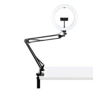 Desktop arm stand Puluz with 26cm LED Vlogging Ring PKT3090B - Image 2