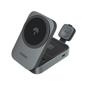 Dudao A11 Max 15W 3-in-1 Inductive Charging Station Compatible with MagSafe - Gray