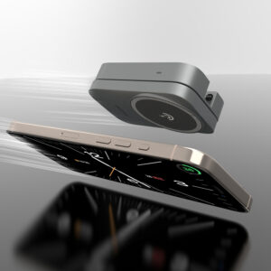 Dudao A11 Max 15W 3-in-1 Inductive Charging Station Compatible with MagSafe - Gray - Image 5