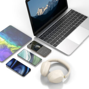 Dudao X22 Max belaidės On-Ear Bluetooth ausinės su ANC - Beige - Image 4