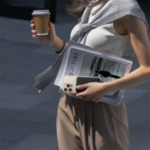 Baseus EnerFill FM11 Ultra-Mini 10000mAh 22.5W MagSafe Compatible Power Bank with Baseus Simple USB-C 20V/3A 30cm Cable - Black - Image 9