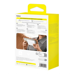 Baseus EnerFill FM11 Ultra-Mini 10000mAh 22.5W MagSafe Compatible Power Bank with Baseus Simple USB-C 20V/3A 30cm Cable - White - Image 7