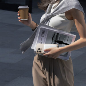 Baseus EnerFill FM11 Ultra-Mini 10000mAh 22.5W MagSafe Compatible Power Bank with Baseus Simple USB-C 20V/3A 30cm Cable - White - Image 9