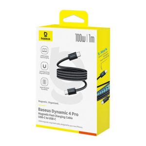 Baseus Dynamic 4 Pro Fast USB-C Cable - USB-C 100W 1m - Black - Image 2