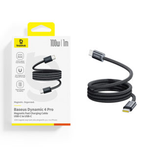 Baseus Dynamic 4 Pro Fast USB-C Cable - USB-C 100W 1m - Black - Image 4
