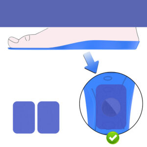 Batų įdėklai – apsauginis dėklas, skirtas AirTag (175 mm–190 mm) – mėlynos spalvos - Image 5