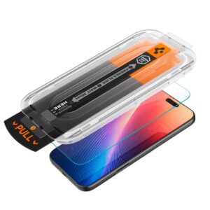 Spigen Glas.TR EZ Fit Pro Privacy Glass skirtas Apple iPhone 16 Pro / 17 / 17 Pro - Image 6