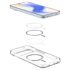 Spigen Ultra Hybrid Mag MagSafe dėklas skirtas Google Pixel 10 / 10 Pro - Clear and baltos spalvos - Image 8