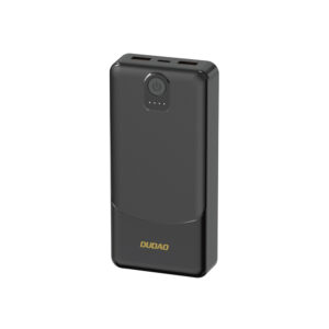Powerbank Dudao K10 10000mAh 2.4A 2 x USB-A - juodos spalvos