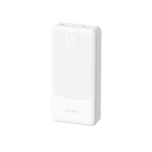 Powerbank Dudao K10 10000mAh 2.4A 2 x USB-A - baltos spalvos