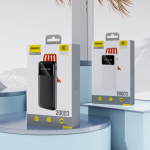 Dudao K6Pro Universal 10000mAh Power Bank with USB Cable, USB Type C, Lightning juodos spalvos (K6Pro-juodos spalvos) - Image 3