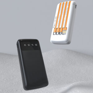 Dudao K6Pro Universal 10000mAh Power Bank with USB Cable, USB Type C, Lightning juodos spalvos (K6Pro-juodos spalvos) - Image 5