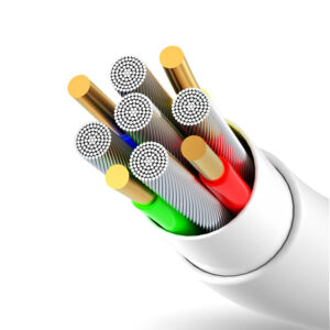 Dudao USB / USB Type C 5A 1m baltos spalvos (L2T 1m baltos spalvos) - Image 6