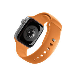 Puro Icon Silicone Strap for Apple Watch 44 / 45 / 46 / 49 mm - Orange - Image 2