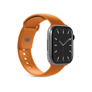 Puro Icon Silicone Strap for Apple Watch 44 / 45 / 46 / 49 mm - Orange - Image 4