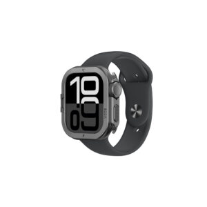 AmazingThing Titan Pro Metal dėklas skirtas Apple Watch 11 46mm Aluminum - juodos spalvos