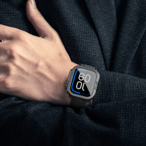 AmazingThing Titan Pro Metal dėklas skirtas Apple Watch 11 46mm Aluminum - juodos spalvos - Image 5