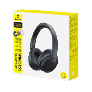 Baseus Bass BH1 Lite Wireless On-Ear Bluetooth 6.0 ausinės - juodos spalvos - Image 4