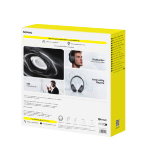 Baseus Bass BH1 Lite Wireless On-Ear Bluetooth 6.0 ausinės - juodos spalvos - Image 5