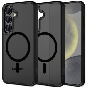 Tech-Protect MagMat MagSafena Samsung Galaxy S25 FE Case - Matte juodos spalvos