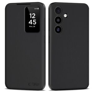 Tech-Protect Smart Wallet dėklas skirtas Samsung Galaxy S25 FE - Matte juodos spalvos