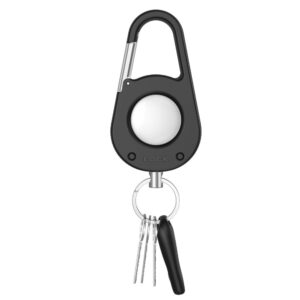 Tech-Protect Slidelock Carabiner Keychain dėklas skirtas AirTag 1/2 - juodos spalvos - Image 3