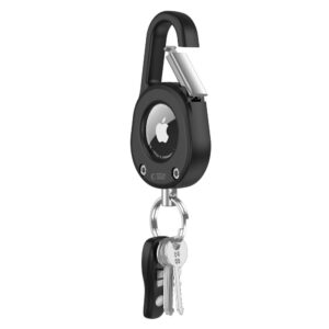 Tech-Protect Slidelock Carabiner Keychain dėklas skirtas AirTag 1/2 - juodos spalvos - Image 4