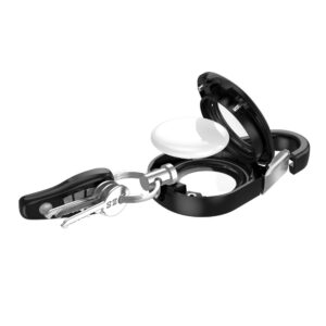 Tech-Protect Slidelock Carabiner Keychain dėklas skirtas AirTag 1/2 - juodos spalvos - Image 5