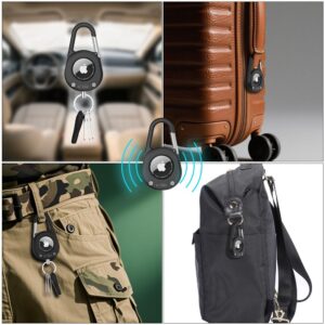 Tech-Protect Slidelock Carabiner Keychain dėklas skirtas AirTag 1/2 - juodos spalvos - Image 8
