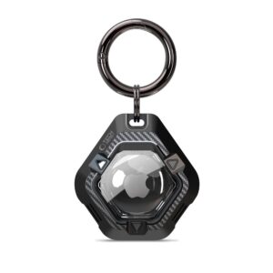 Tech-Protect Defense dėklas skirtas Apple AirTag 1/2 - juodos spalvos