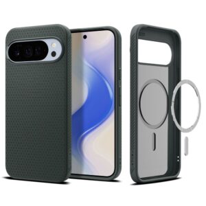 Spigen Liquid Air Mag MagSafe dėklas skirtas Google Pixel 10 Pro XL - žalios spalvos
