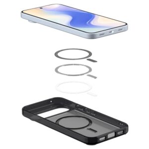 Spigen Ultra Hybrid Mag MagSafe dėklas skirtas Google Pixel 10 Pro XL - Clear juodos spalvos - Image 8