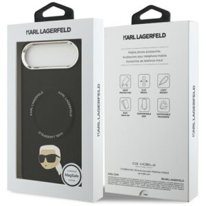 Karl Lagerfeld Karl Pin MagSafe Dėklas skirtas Apple iPhone Air - juodos spalvos - Image 8