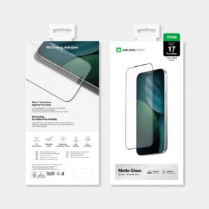 AmazingThing Titan Vision 7 apsauginis stiklas skirtas Apple iPhone 17 Pro Max Matte - Image 7