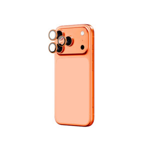 AmazingThing Camera Glass Protector for Apple iPhone 17 Pro / Pro Max - su Orange Frame