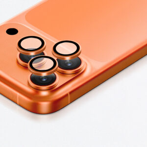 AmazingThing Camera Glass Protector for Apple iPhone 17 Pro / Pro Max - su Orange Frame - Image 6