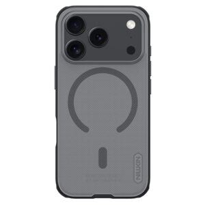 Super Frosted Shield Pro Magnetic Dėklas skirtas Apple iPhone 17 Pro skaidrus juodos spalvos