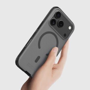 Super Frosted Shield Pro Magnetic Dėklas skirtas Apple iPhone 17 Pro skaidrus juodos spalvos - Image 9