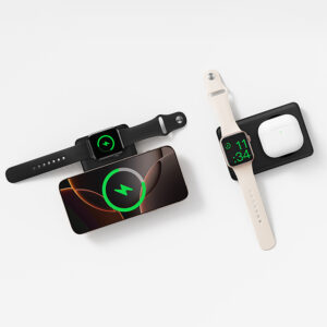 Powerbank Baseus EnerFill FT11 10000mAh 27W suderinamas su MagSafe, skirtas Apple Watch ir išmaniems telefonams USB-C 20V/3A 30 cm - juodos spalvos - Image 3