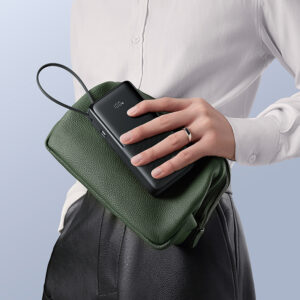 Powerbank Baseus Bipow 2 20000mah 20W su ekranėliu ir įmontuotu kabeliu USB-C - juodos spalvos - Image 8