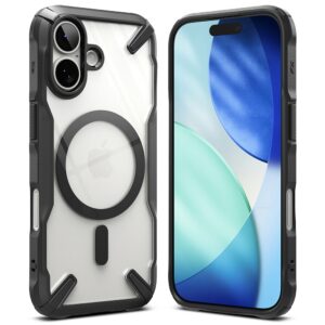 Ringke Fusion X Magnetic MagSafe dėklas skirtas Apple iPhone 17 - juodos spalvos - Image 2