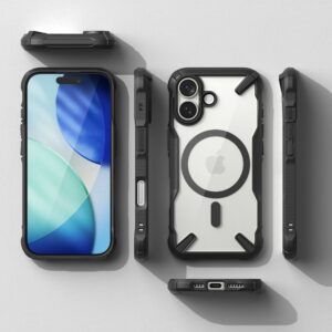 Ringke Fusion X Magnetic MagSafe dėklas skirtas Apple iPhone 17 - juodos spalvos - Image 5