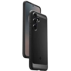 Spigen Rugged Armor dėklas skirtas Samsung Galaxy S25 FE - Matte juodos spalvos - Image 9