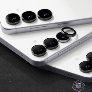 Ringke Camera Frame Protector 2-pack skirtas Samsung Galaxy S25 FE - Black - Image 6